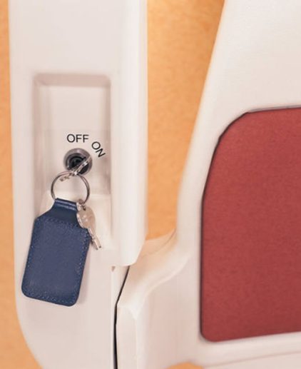 For additional safety the Platinum range comes with a removable key switch which can isolate the stair lift from any unwanted users.